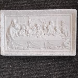 Vintage Plaster Last Supper Wall Art